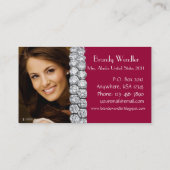 Carte de visite de reconstitution historique de (Dos)