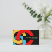 Carte de visite de recouvrement de cercles de (Debout devant)