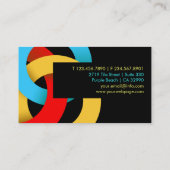 Carte de visite de recouvrement de cercles de (Dos)