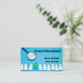 Carte de visite de recrutement élégant (Debout devant)