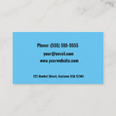 Carte de visite de recrutement élégant (Dos)