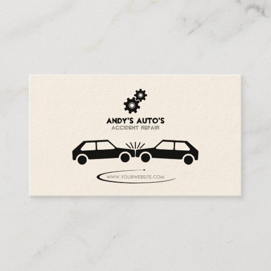 Carte de visite de récupération mécanique/accident (Devant)