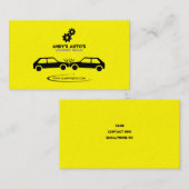 Carte de visite de récupération mécanique/accident (Devant / Derrière)