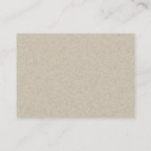 Carte de visite de recyclage (Dos)
