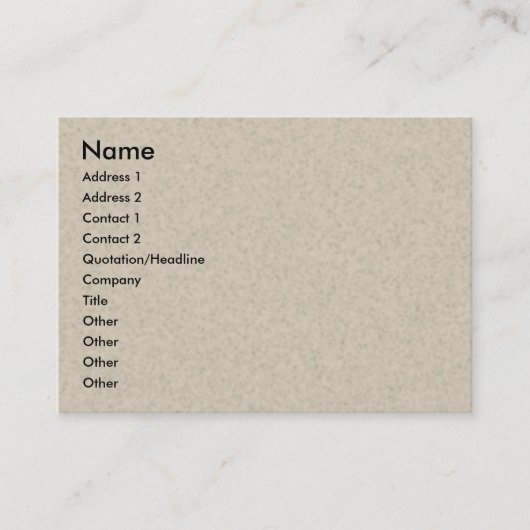 Carte de visite de recyclage (Devant)