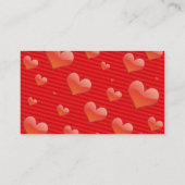 Carte de visite de Red Hearts (Dos)