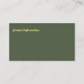Carte de visite de rédacteur publicitaire (Dos)