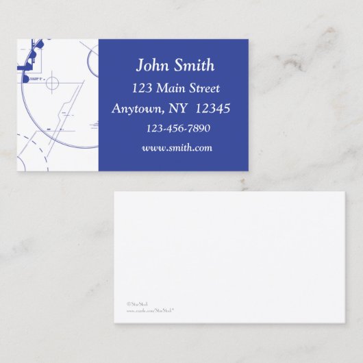 Carte de visite de rédaction (Devant / Derrière)