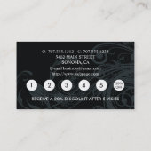 Carte de visite de réduction de fidélité pour le t (Dos)