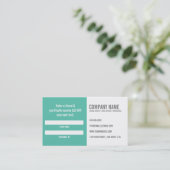 Carte de visite de référence de dentiste (Debout devant)