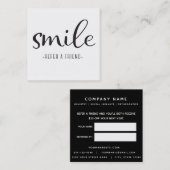 Carte de visite de référence de dentiste (Devant / Derrière)