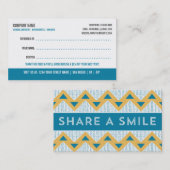 Carte de visite de référence de dentiste (Devant / Derrière)