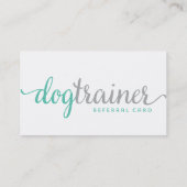 Carte de visite de référence de Groomer de chien (Dos)