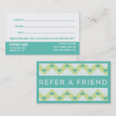 Carte de visite de référence d'optométriste (Devant / Derrière)