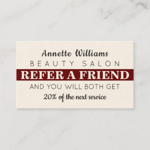 carte de visite de référence élégant à bandes