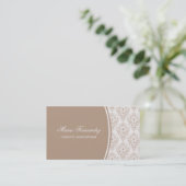 Carte de visite de reflet radiant, latte (Debout devant)