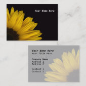 Carte de visite de réflexion de tournesol - (Devant / Derrière)