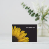 Carte de visite de réflexion de tournesol - (Debout devant)