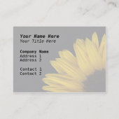 Carte de visite de réflexion de tournesol - (Dos)