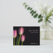 Carte de visite de réflexion de tulipe… - (Debout devant)