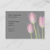 Carte de visite de réflexion de tulipe… - (Dos)