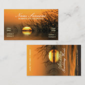 Carte de visite de réflexion du lac Sunset (Devant / Derrière)