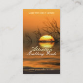 Carte de visite de réflexion du lac Sunset (Dos)