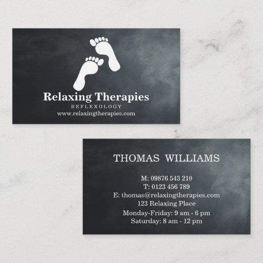Carte de visite de réflexologie (Devant / Derrière)