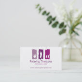 Carte de visite de réflexologie (Debout devant)