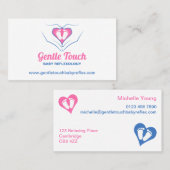 Carte de visite de réflexothérapie de bébé (Devant / Derrière)