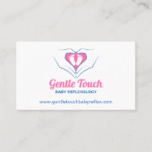 Carte de visite de réflexothérapie de bébé (Devant)