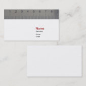 Carte de visite de règle (Devant / Derrière)