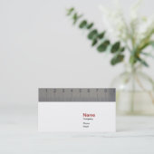 Carte de visite de règle (Debout devant)