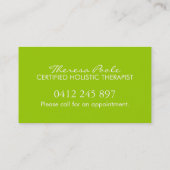 Carte de visite de Reiki (Dos)