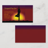 Carte de visite de relaxation (Devant / Derrière)