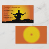 Carte de visite de relaxation/méditation (Devant / Derrière)