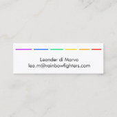 Carte de visite de relevé minimal (Dos)