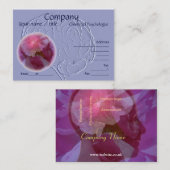 Carte de visite de relief de cerveau de regard (Devant / Derrière)