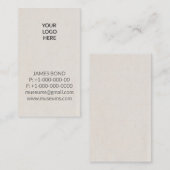 Carte de visite de relief de logo (Devant / Derrière)