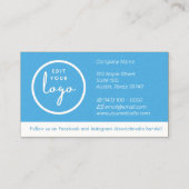 carte de visite de remise de 10 $ (Dos)