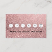 Carte de visite de remise de fidélité du salon de  (Dos)