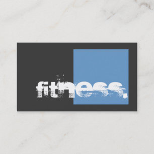 Carte de visite de remise en forme Gray Blue Perso