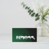 Carte de visite de remise en forme Green Black Per (Debout devant)