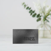 Carte de visite de remise en forme gris clair (Debout devant)