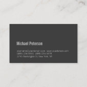 Carte de visite de remise en forme gris clair (Dos)