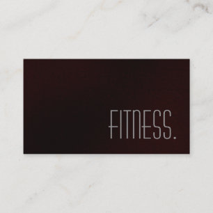 Carte de visite de remise en forme gris clair