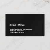 Carte de visite de remise en forme gris double fac (Dos)