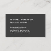 Carte de visite de remise en forme Jaune Blue Grey (Dos)