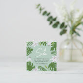 Carte de visite de remise Tropical (Debout devant)