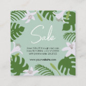 Carte de visite de remise Tropical (Devant)